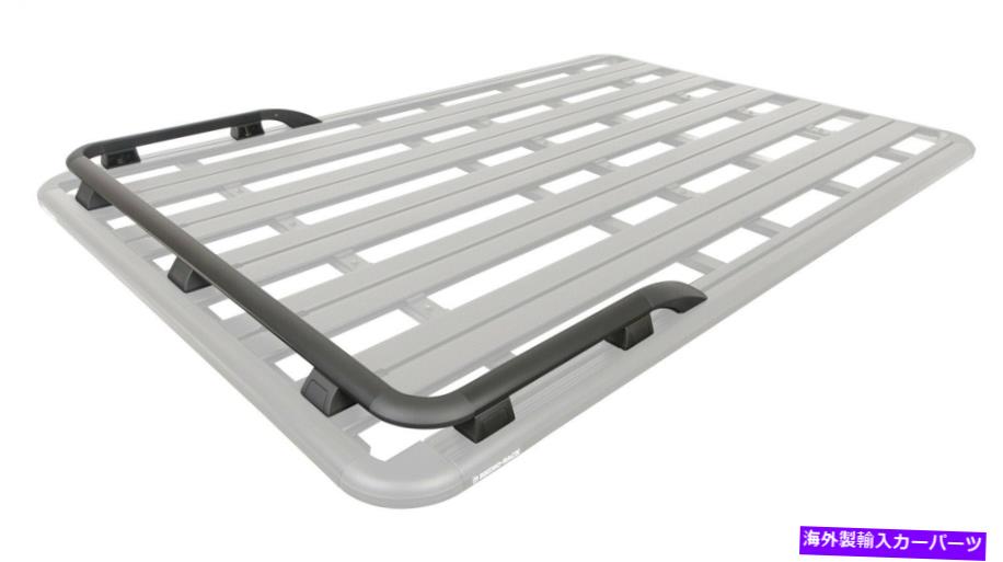 ルーフキャリア Rhinoラック43160Bパイオニアプラットフォームフロントレールとサイドレールトリムマルチデザイン Rhino Rack 43160B Pioneer Platform Front And Side Rails Trim To Fit Multi Design【並行輸入品】