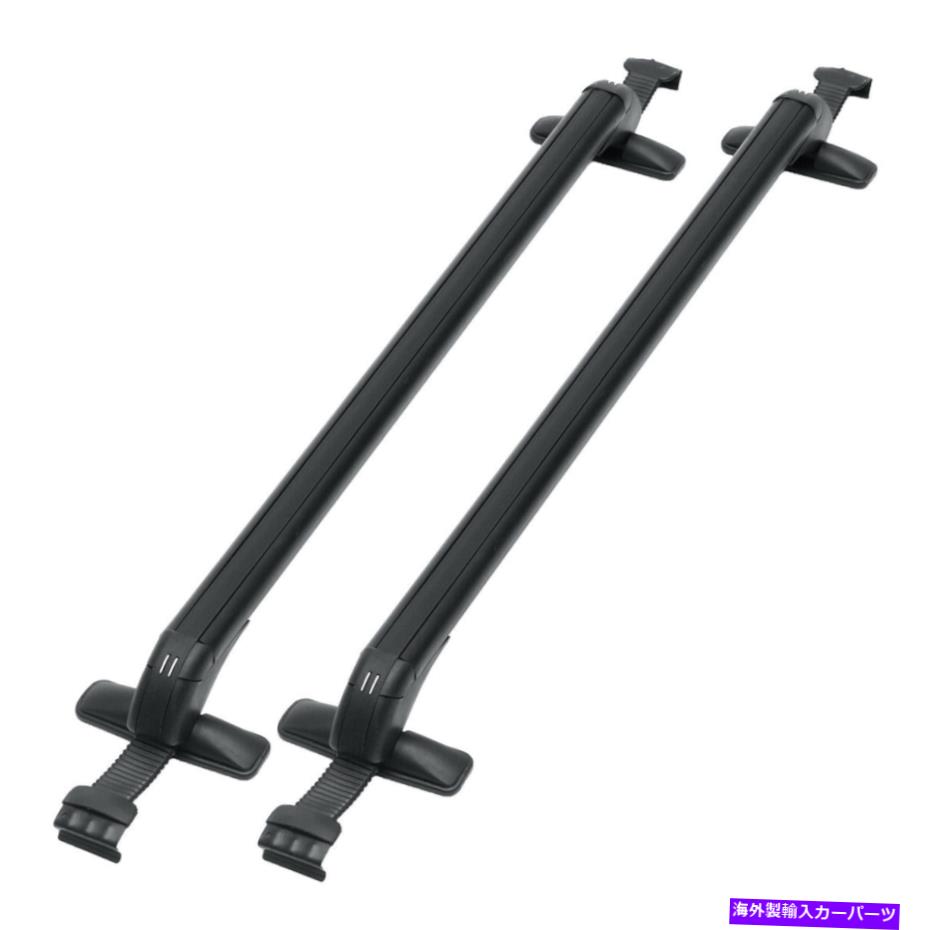 ルーフキャリア ペアユニバーサルルーフラッククロスバー荷物キャリア4DR車用ラバーガスケット Pair Universal Roof Rack Cross Bars Luggage Carrier W/Rubber Gasket For 4dr Car【並行輸入品】