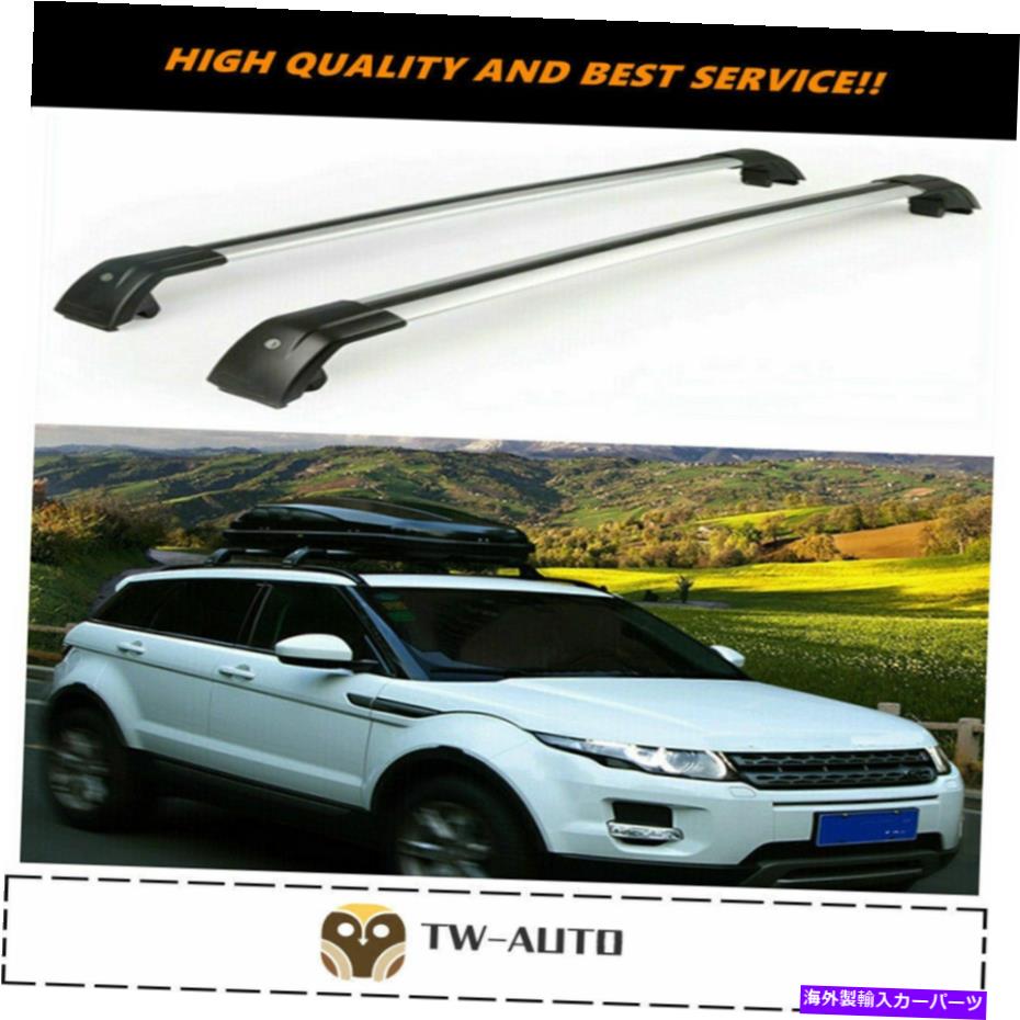 ルーフキャリア Range Rover Evoque 2012-2019クロスバークロスバールーフラックレールキャリアにフィット Fits for Range Rover Evoque 2012-2019 Crossbar Cross bar Roof Rack Rail Carrier【並行輸入品】