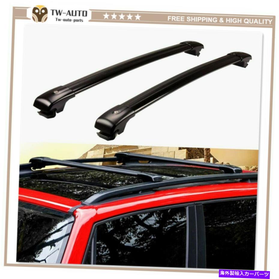 ルーフキャリア 2PCSアルミニウムクロスバーJeep Renegade 2015-2020にフィットするクロスバールーフレールラック 2Pcs Aluminum Cross Bars Crossbar Roof Rail Rack Fit for Jeep Renegade 2015-2020【並行輸入品】
