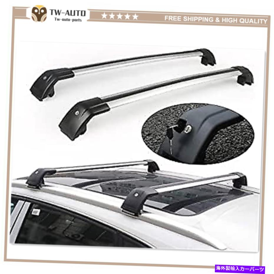 ルーフキャリア ロック可能なルーフレールラッククロスバークロスバーフィットキャデラックXT4 2018 2019 2020 Lockable Roof Rail Rack Cross Bar Crossbar Fit for Cadillac XT4 2018 2019 2020【並行輸入品】