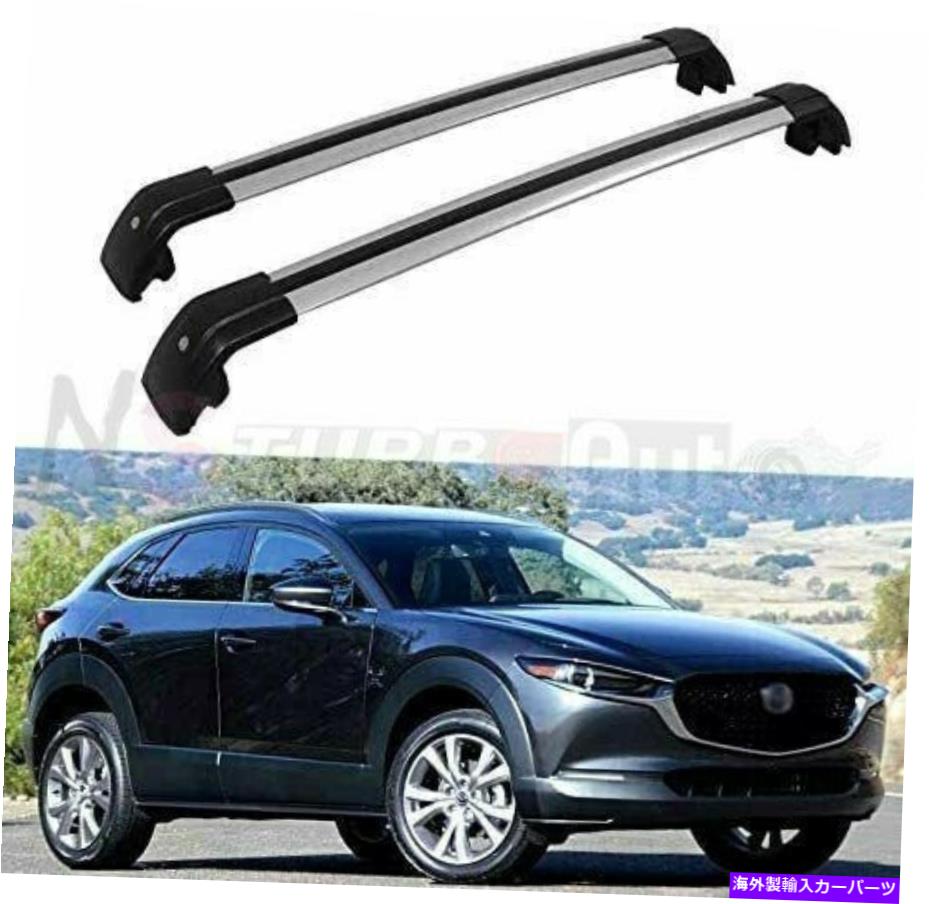 ルーフキャリア アルミニウムルーフレールラッククロスバークロスバーフィットマツダCX30 CX-30 2020 2021 Aluminum Roof Rail Rack Cross Bar Crossbar Fits for Mazda CX30 CX-30 2020 2021【並行輸入品】