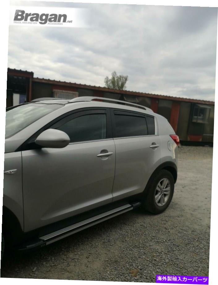 ルーフキャリア キアスポーツ2010-2016 4x4アクセサリーアルミニウムに合うルーフレールラックバー Roof Rails Rack Bars To Fit Kia Sportage 2010 - 2016 4x4 Accessories Aluminium【並行輸入品】