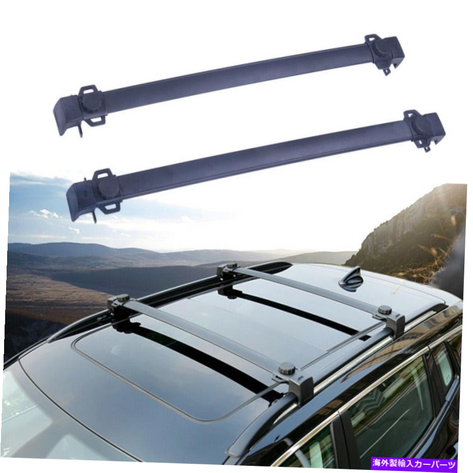 ルーフキャリア 2PCSクロスバークロスバールーフラックジープコンパス2017-2021のフィット 2Pcs crossbars cross bar Roof Rack Fits for Jeep Compass 2017-2021【並行輸入品】