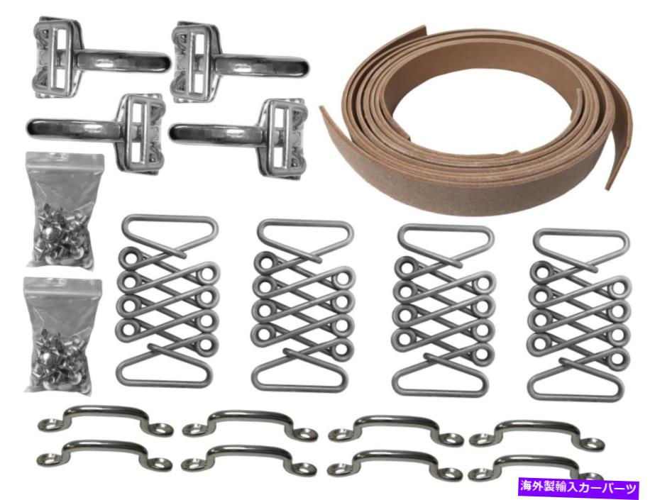 hood panel ホットロッド用のビンテージフードストラップデラックスアフターマーケットキット、ステンレススチールハードウェア Vintage Hood Strap Deluxe Aftermarket Kit for Hot Rod, Stainless Steel Hardware【並行輸入品】|Us Custom Parts Shop USDM