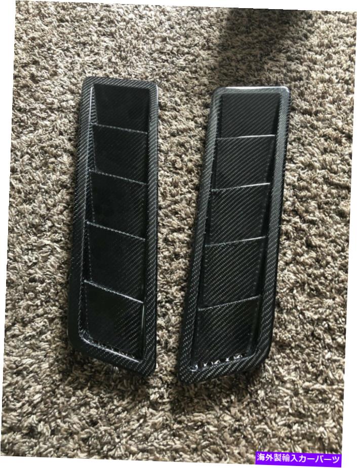 hood panel カーボンクリエーションレースフードルーバーベント2ピースユニバーサルリアルカーボンファイバー Carbon Creations Race Hood Louver Vents 2 Piece for universal Real Carbon Fiber【並行輸入品】