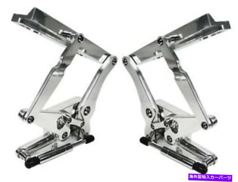 hood panel 新しい67-68マスタング磨かれたソリッドフレームフードヒンジ＆ガススプリング用スチールフード用 NEW 67-68 MUSTANG POLISHED SOLID FRAME HOOD HINGES & GAS SPRINGS FOR STEEL HOODS【並行輸入品】