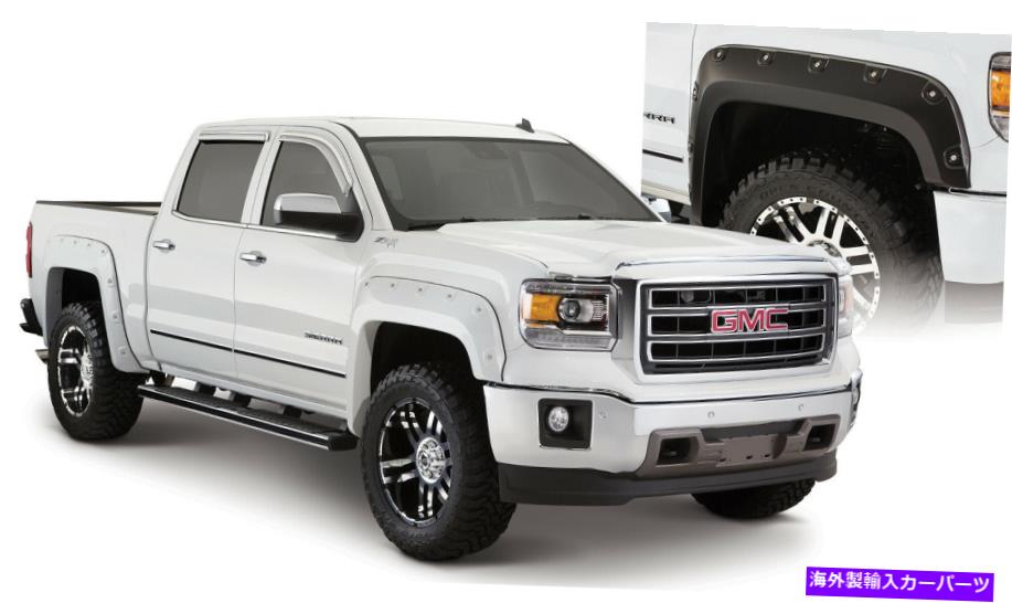 hood panel ブッシュワッカーのボスポケットスタイルフェンダーフレアブラック、GMCシエラ。 40958-02 Bushwacker Boss Pocket Style Fender Flares-Black, GMC Sierra; 40958-02【並行輸入品】 151,635円