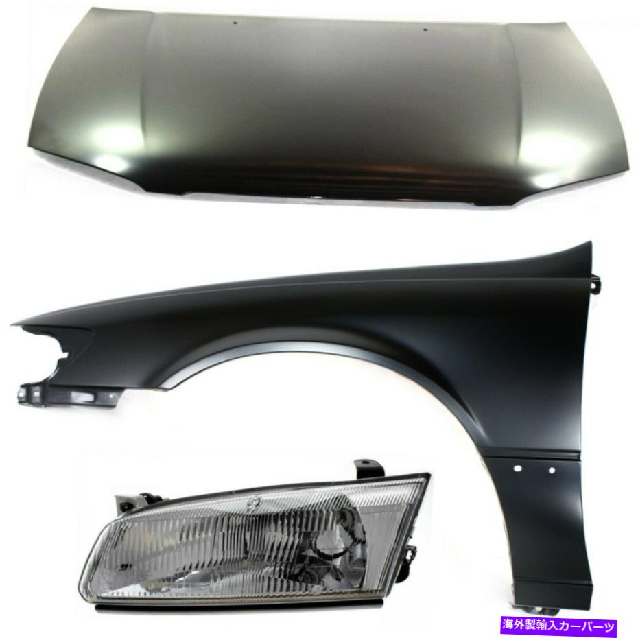 hood panel トヨタカムリのための3フロント53301AA040、53812AA020、81150AA010のフードセット97-99 Hoods Set of 3 Front 53301AA040, 53812AA020, 81150AA010 for Toyota Camry 97-99【並行輸入品】