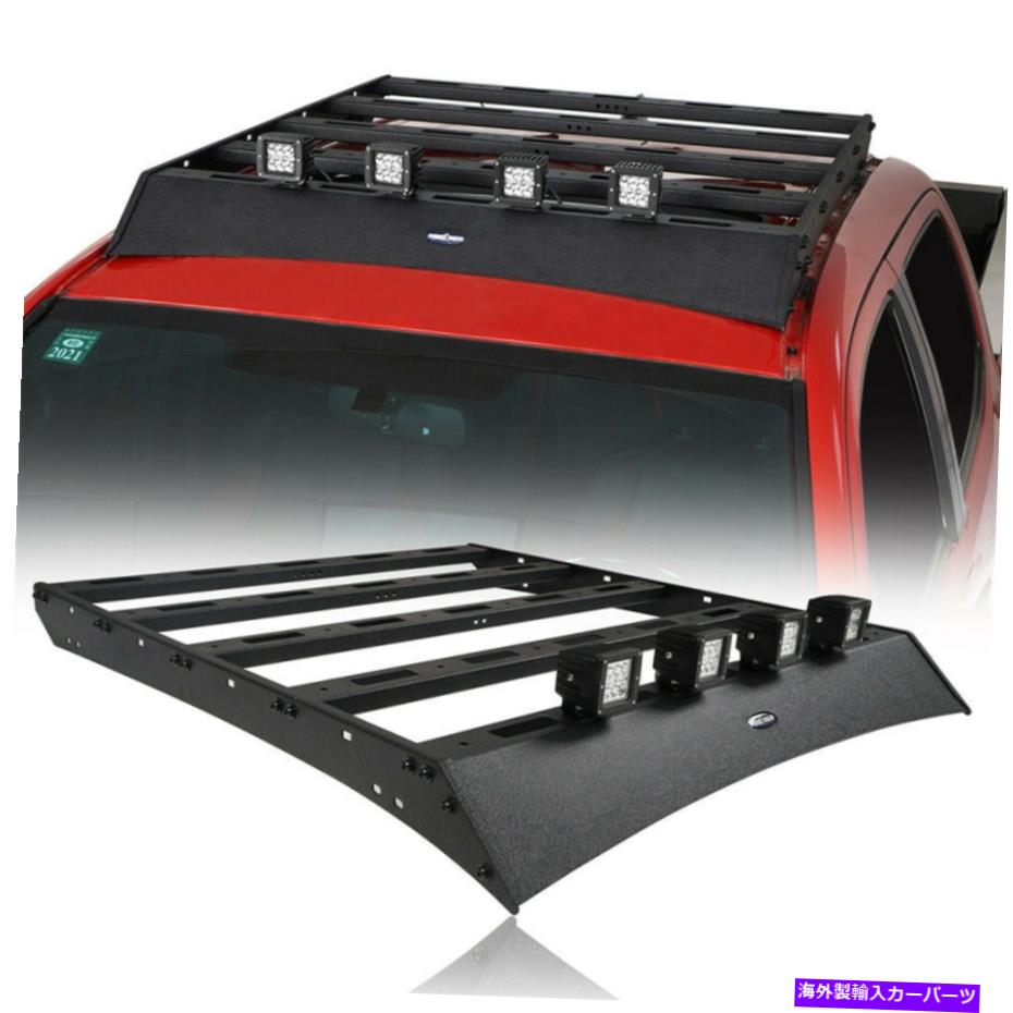 ルーフキャリア スチールルーフカーゴラックキャリア付きLEDライトフィットトヨタタコマ2005-2022アクセスキャブ Steel Roof Cargo Rack Carrier w/LED Light fit Toyota Tacoma 2005-2022 Access Cab【並行輸入品】