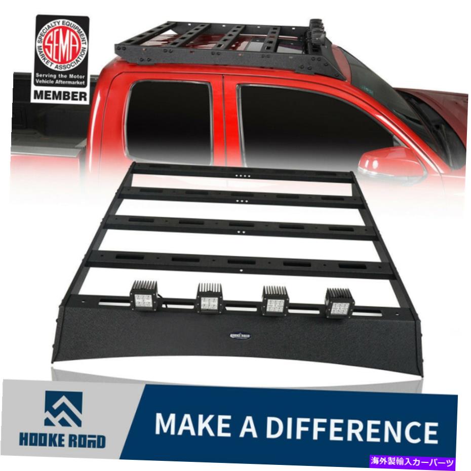 ルーフキャリア Hooke Road Steel Roof Rack w/LEDスポットライトはトヨタタコマ05-21アクセスキャブに適合します Hooke Road Steel Roof Rack w/LED Spotlights Fits Toyota Tacoma 05-21 Access Cab【並行輸入品】|Us Custom Parts Shop USDM