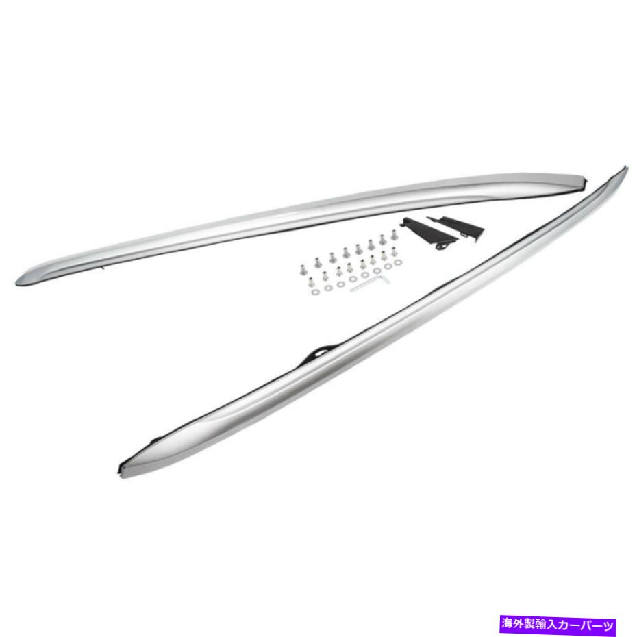 ルーフキャリア 2PCSシルバーアルミニウム調整可能なルーフレールラックサイドバーホンダパイロット2016-20 2Pcs Silver Aluminum Adjustable Roof Rail Rack Side Bars for Honda Pilot 2016-20【並行輸入品】