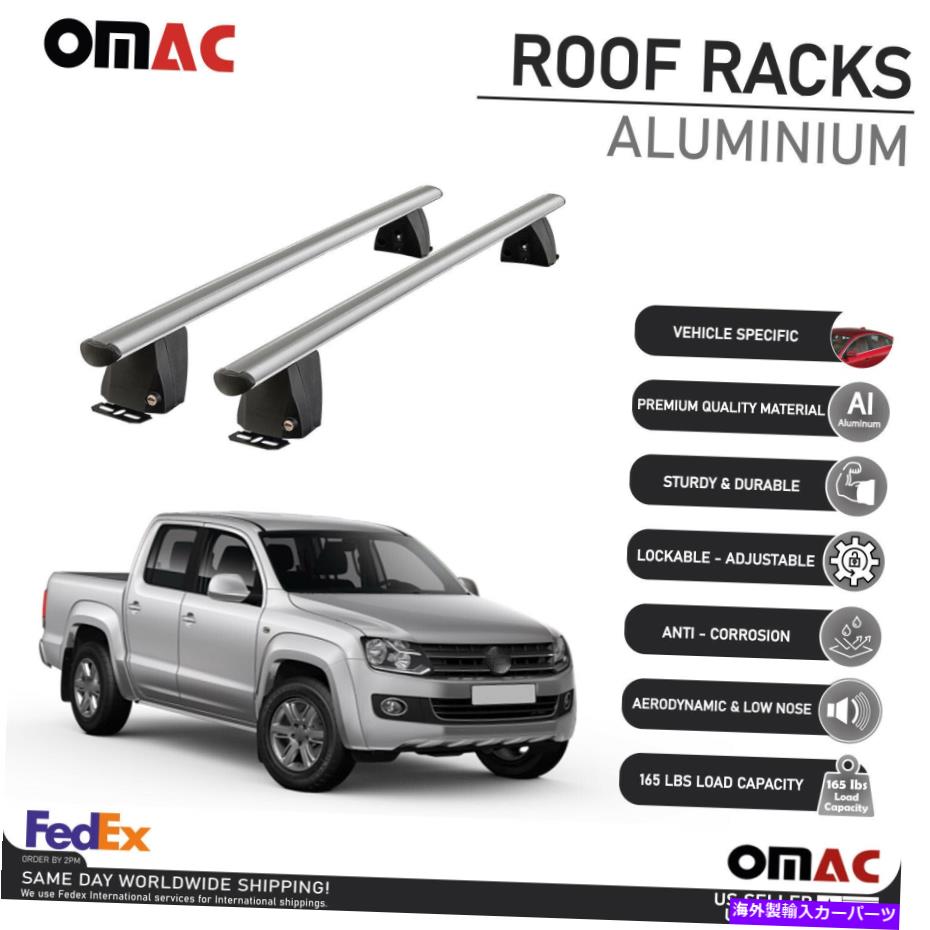 ルーフキャリア フォルクスワーゲンアマロックのための固定点クロスバールーフラックキャリアレール2011-2022 Fixed Point Cross Bar Roof Rack Carrier Rail For Volkswagen Amarok 2011-2022【並行輸入品】｜Us Custom Parts Shop USDM