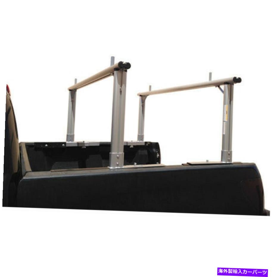 ルーフキャリア アルミニウムトラックラックユニバーサル調整可能なノードリルインストール400ポンド容量 Aluminum Truck Rack Universal Adjustable No-Drill Install 400 LBS Capacity【並行輸入品】