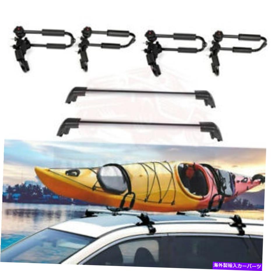 ルーフキャリア ルーフラックキャリアアルミニウムblk＆荷物カヤックfor mitsubishi outlander 2013-18 Roof Rack Carrier Aluminum blk & baggage kayak For Mitsubishi Outlander 2013-18【並行輸入品】
