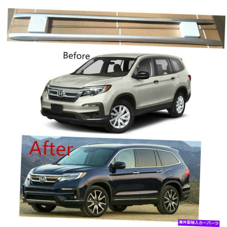 ルーフキャリア FOR16-19ホンダパイロットOEスタイルルーフラックサイドレール+クロスバーコンボ4PCSコンボ For16-19 Honda Pilot OE Style Roof Rack Side Rail+Cross Bar Combo 4pcs Combo【並行輸入品】