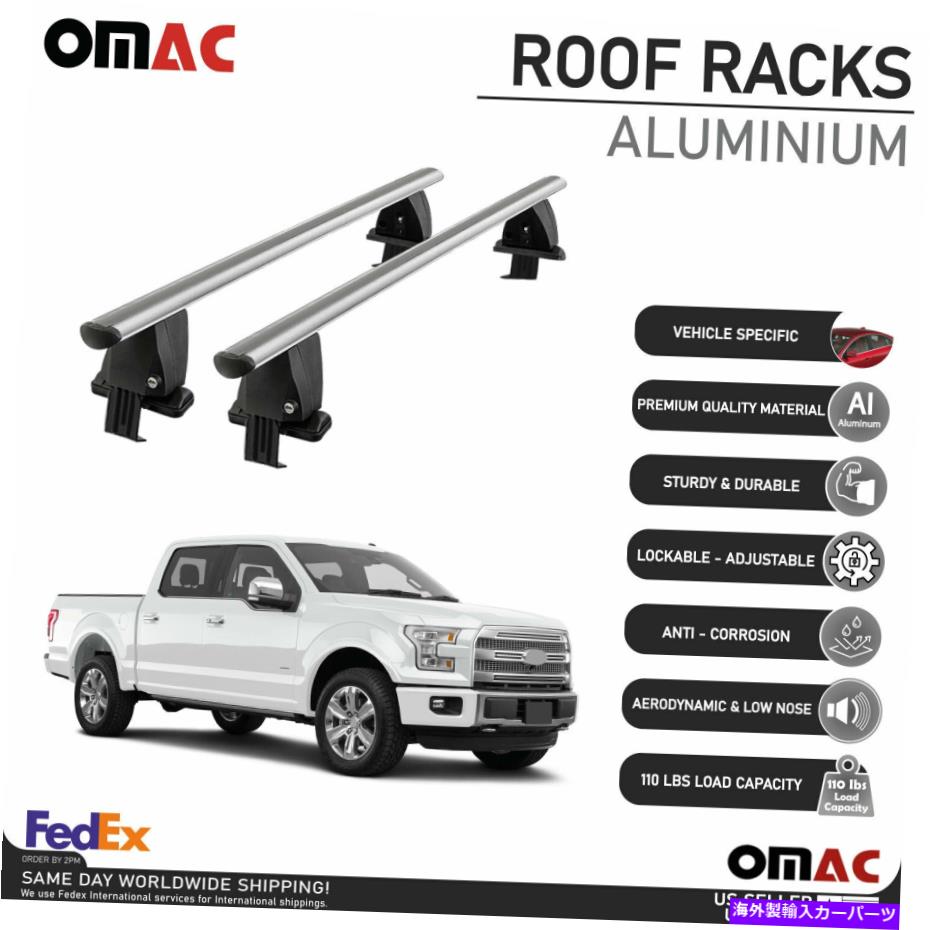 ルーフキャリア Ford F-150 Supercrew Cab 2015-2022用の滑らかなルーフラッククロスバー荷物キャリア Smooth Roof Rack Crossbar Luggage Carrier For Ford F-150 SuperCrew Cab 2015-2022【並行輸入品】｜Us Custom Parts Shop USDM