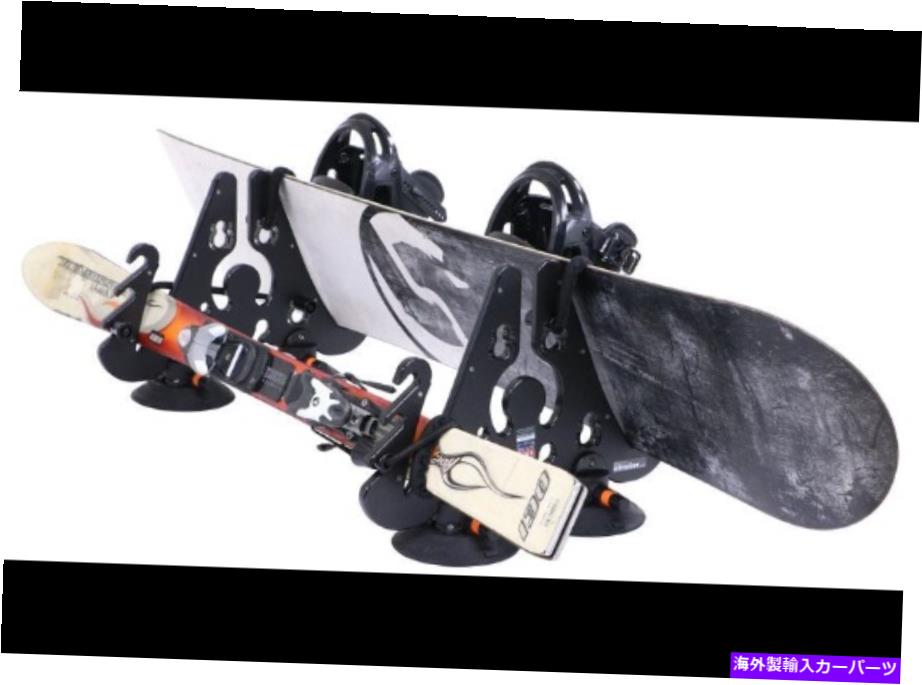 ルーフキャリア シーサッカーパラヴィチーニスキーとスノーボードキャリア - 掃除機マウント SeaSucker Pallavicini Ski and Snowboard Carrier - Vacuum Cup Mounted【並行輸入品】|Us Custom Parts Shop USDM