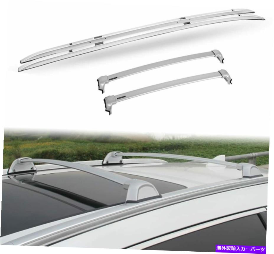 ルーフキャリア 4PCSアルミニウムルーフレールラッククロスバークロスバーフィットホンダCRV CR-V 2017-2022 4Pcs Aluminum Roof Rail Rack Cross Bar Crossbar Fit for Honda CRV CR-V 2017-2022【並行輸入品】