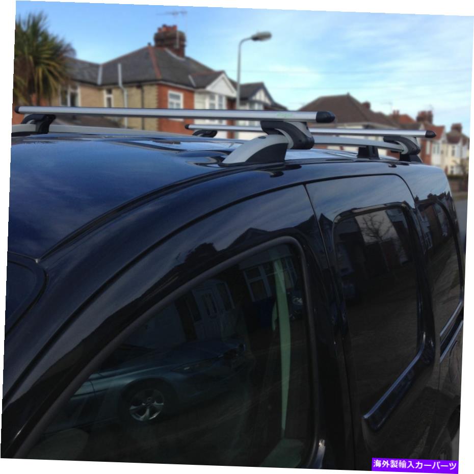ルーフキャリア ルーフレールラック +フィアットドブロ10+ LWBバンアクセサリーに合うクロスバーロッククロスバー Roof Rails Racks + Locking Cross Bars To Fit Fiat Doblo 10+ LWB Van Accessories【並行輸入品】
