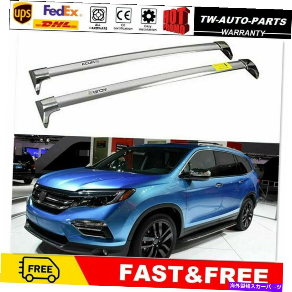 ルーフキャリア ステンレススチールルーフレールラッククロスバークロスバーフィットAcura MDX 2014-2020 Stainless Steel Roof Rail Rack Cross Bars Crossbar Fit for Acura MDX 2014-2020【並行輸入品】