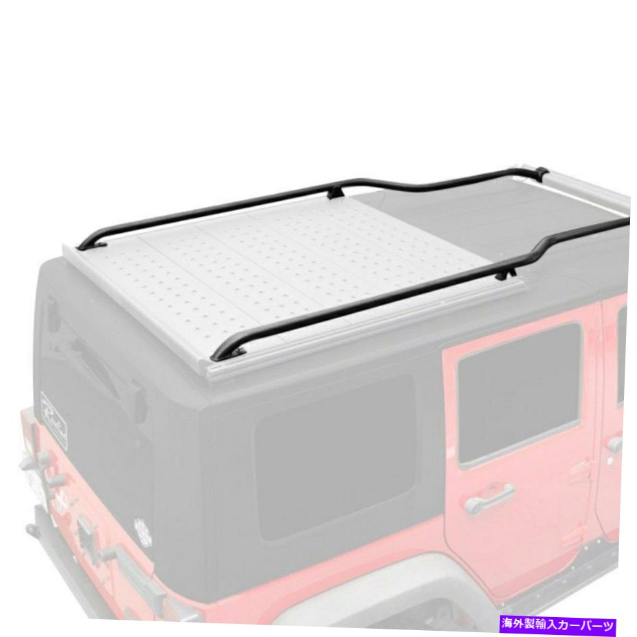 ルーフキャリア Jeep Wrangler JK 2018 Kargo Master Lo-Proフロントツーバックレールのために For Jeep Wrangler JK 2018 Kargo Master Lo-Pro Front to Back Rails