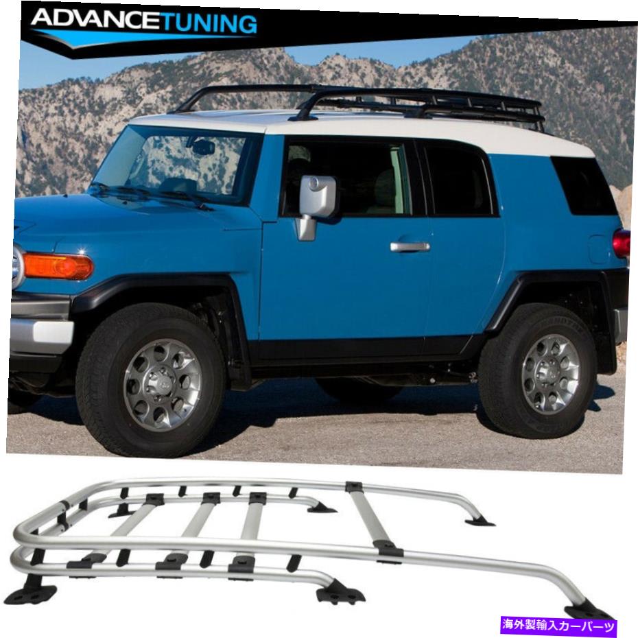 ルーフキャリア 適合07-14トヨタFJクルーザーOEファクトリールーフラック＆クロスバー - アルミニウム Fits 07-14 Toyota Fj Cruiser OE Factory Roof Rack & Cross Bar - Aluminum【並行輸入品】