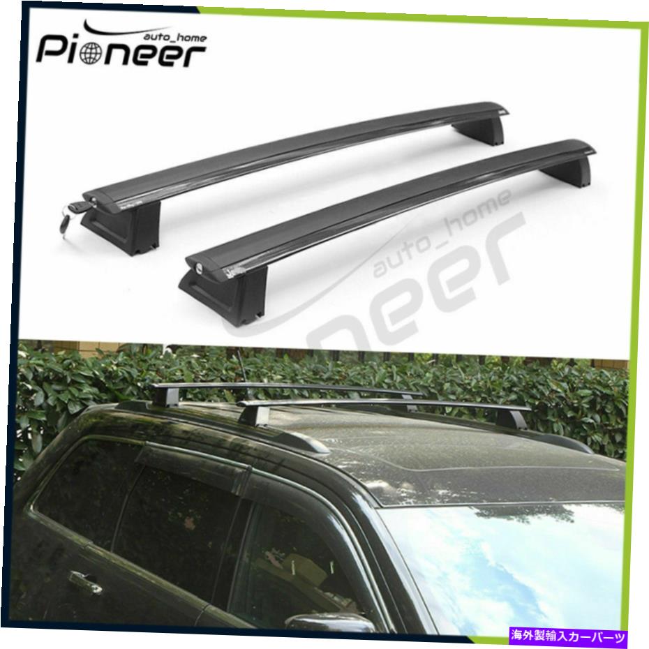 ルーフキャリア ジープグランドチェロキー2011-2019ルーフラックレールクロスバークロスバーに適合 2 Pcs Fits for Jeep Grand Cherokee 2011-2019 Roof Racks Rail Crossbar Cross Bars【並行輸入品】