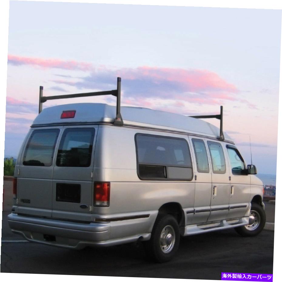 ルーフキャリア GMC Chevy Vans Conversion Van 2 Bar 1975-1995 Ladder Roof Racksスチールブラックラック GMC Chevy Vans Conversion Van 2 bar 1975-1995 Ladder Roof Racks Steel Black Rack【並行輸入品】|Us Custom Parts Shop USDM