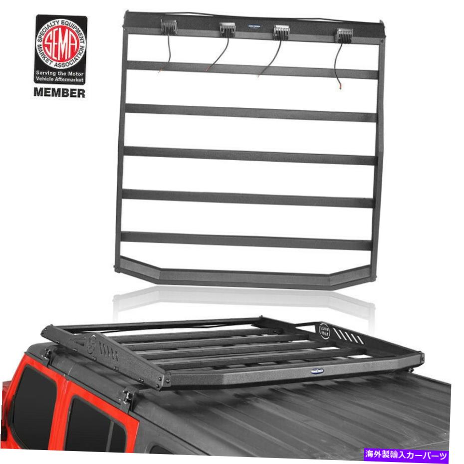 ルーフキャリア トップルーフラック荷物荷物貨物キャリアフィットジープラングラーJL 2018-2022 4DR Top Roof Rack Luggage Storage Cargo Carrier fit Jeep Wrangler JL 2018-2022 4Dr【並行輸入品】｜Us Custom Parts Shop USDM