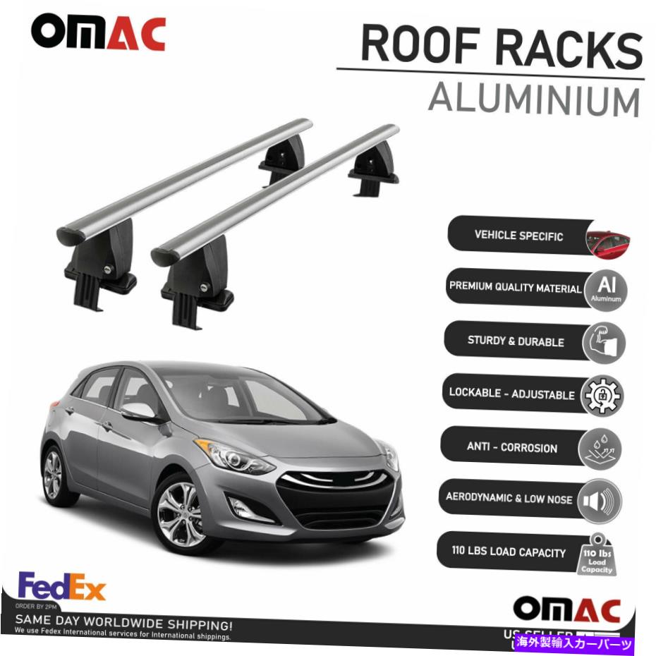 ルーフキャリア ヒュンダイELANTRA GT 2013-2017用の滑らかなルーフラッククロスバー荷物キャリア2PCS Smooth Roof Rack Cross Bar Luggage Carrier 2Pcs For Hyundai Elantra GT 2013-2017【並行輸入品】｜Us Custom Parts Shop USDM