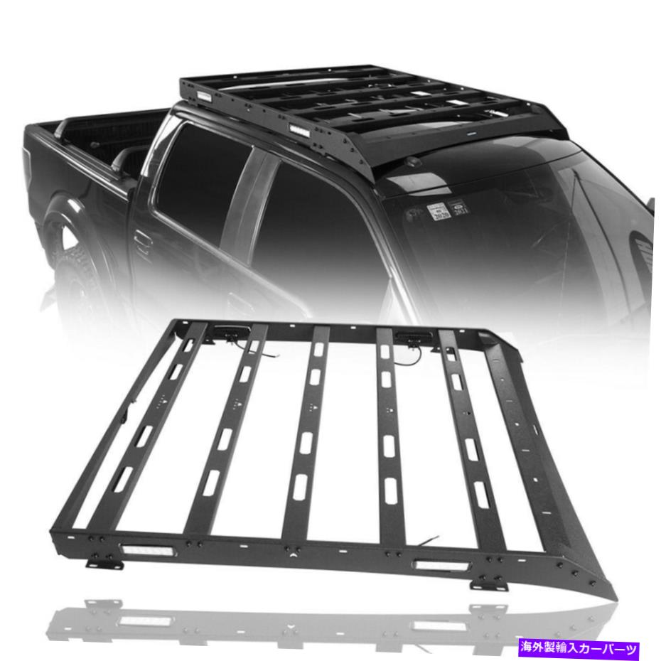 ルーフキャリア ルーフラック荷物キャリア付きLEDライトフィット09-14 Ford Raptor&F150 SuperCrew Roof Rack Luggage Carrier w/ LED Light fit 09-14 Ford Raptor & F150 SuperCrew【並行輸入品】|Us Custom Parts Shop USDM