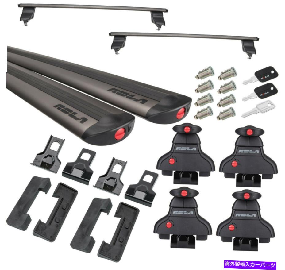 ルーフキャリア 11-21のロラルーフラッククロスバーグランドチェロキーw 8貨物カヤックなどのロック Rola Roof Rack Cross Bars For 11-21 Grand Cherokee w 8 Locks For Cargo Kayak Etc【並行輸入品】