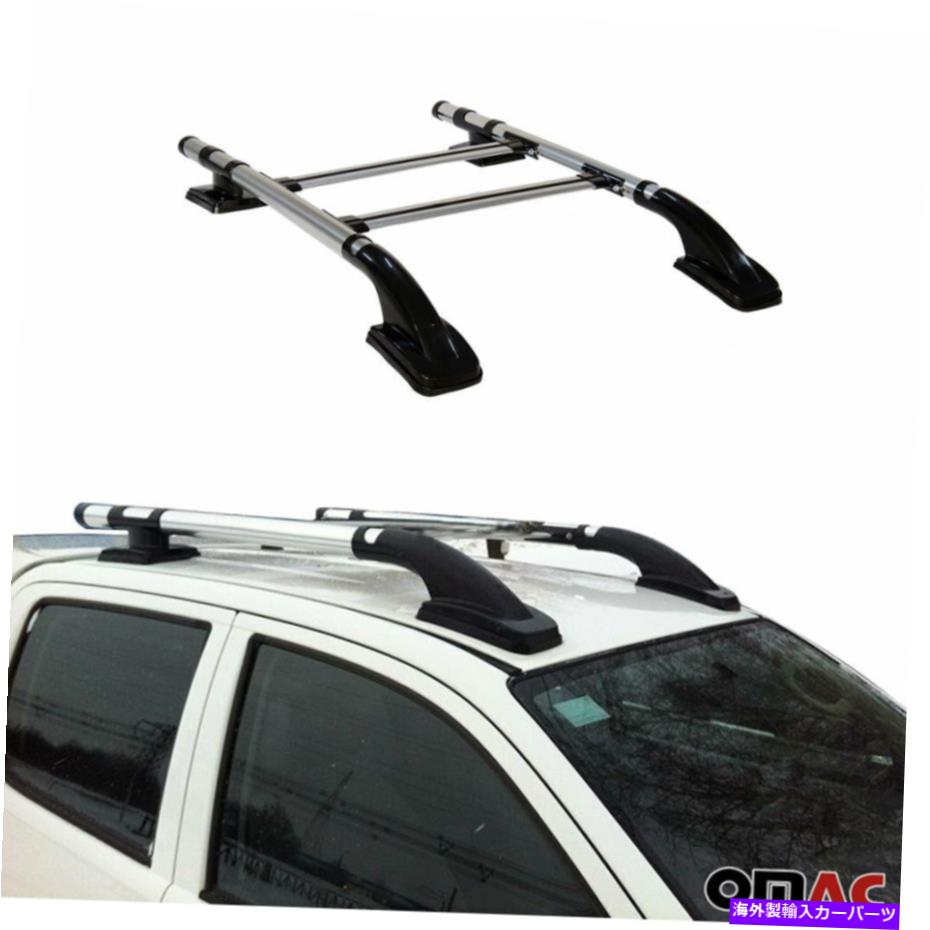 ルーフキャリア 日産ナバラ用のトップルーフラックサイドレールバーセットD40 2016-2022 Top Roof Rack Side Rails Bars Silver Set for Nissan Navara D40 2016-2022【並行輸入品】