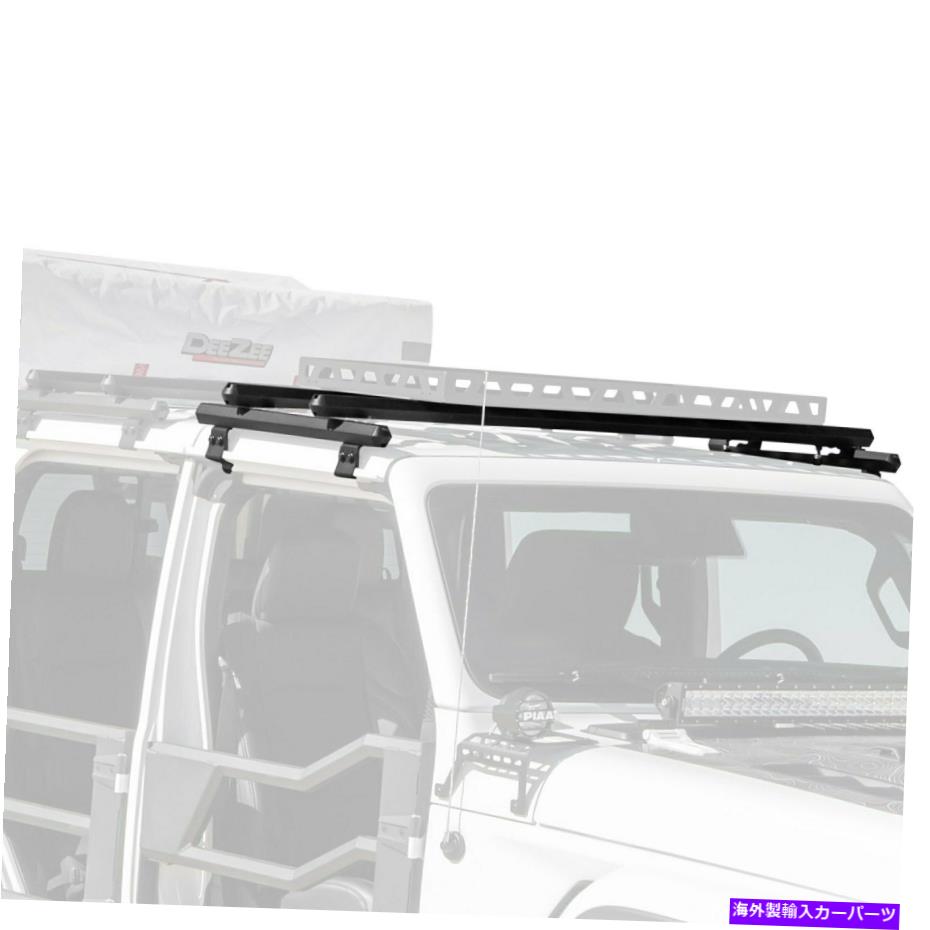 ルーフキャリア ジープグラディエーター20-22ディージーDZ4463JPテクスチャブラックフロントルーフラックシステム For Jeep Gladiator 20-22 Dee Zee DZ4463JP Textured Black Front Roof Rack System【並行輸入品】｜Us Custom Parts Shop USDM