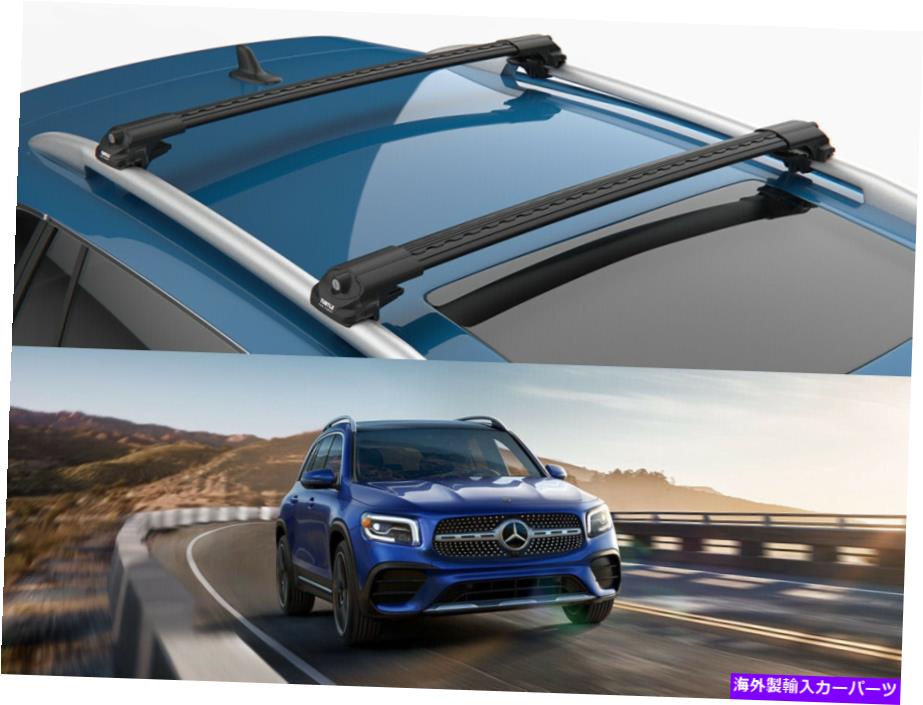 ルーフキャリア タートルブラックエアV1ルーフラックメルセデスGLB SUV 2019-2020-2021-22のクロスバー Turtle Black Air V1 Roof Racks Cross Bar for Mercedes GLB SUV 2019-2020-2021-22【並行輸入品】