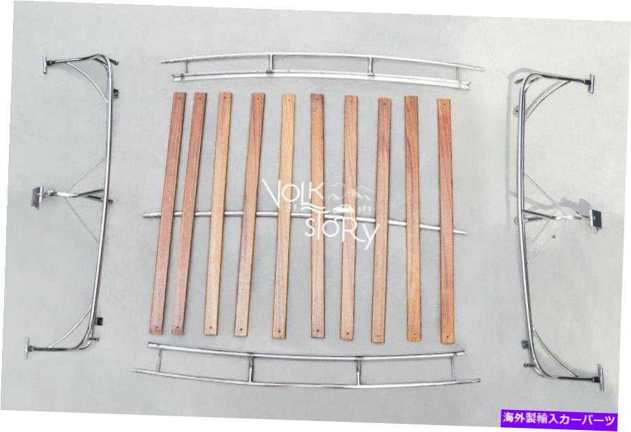 ルーフキャリア フォルクスワーゲンタイプ3高速バック解体ルーフラックウッドステンレス鋼 Volkswagen type 3 Fast Back dismantled Roof Rack wood stainless steel【並行輸入品】