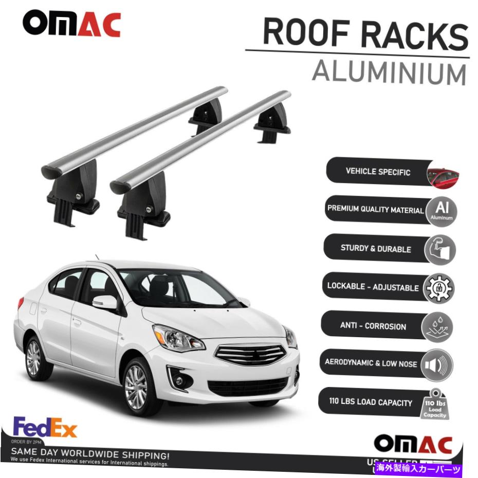 ルーフキャリア 三菱ミラージュG4 2017-2021の滑らかなトップルーフラッククロスバー荷物キャリア Smooth Top Roof Rack Crossbar Luggage Carrier For Mitsubishi Mirage G4 2017-2021【並行輸入品】｜Us Custom Parts Shop USDM