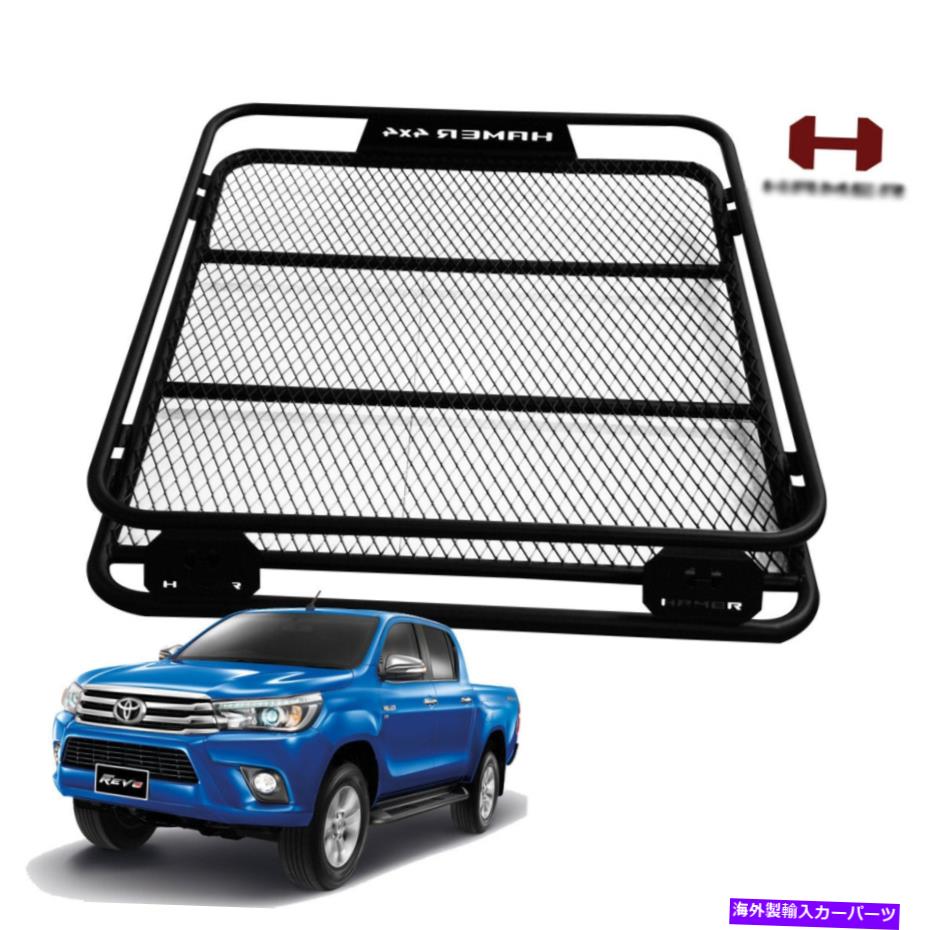 ルーフキャリア ルーフラックトレイスチールハマー1.2x1.2mマットブラックフィットトヨタハイラックスレヴォ2015-17 Roof Rack Tray Steel Hamer 1.2x1.2M Matte Black Fits Toyota Hilux Revo 2015 - 17【並行輸入品】 101,096円