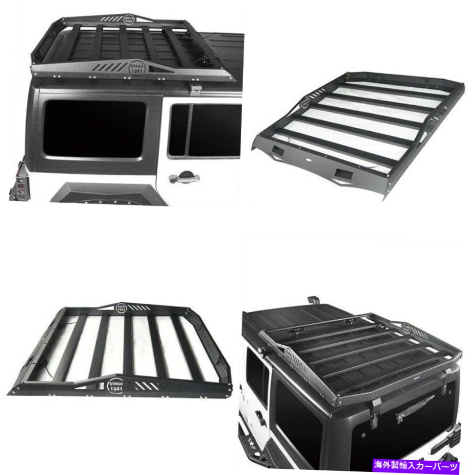ルーフキャリア ラングラージープ07-18 JKハードトップ4ドアスチールリアトップハーフラックカーゴバスケット For Wrangler Jeep 07-18 JK Hardtop 4 Doors Steel Rear Top Half-Rack Cargo Basket【並行輸入品】 102,850円