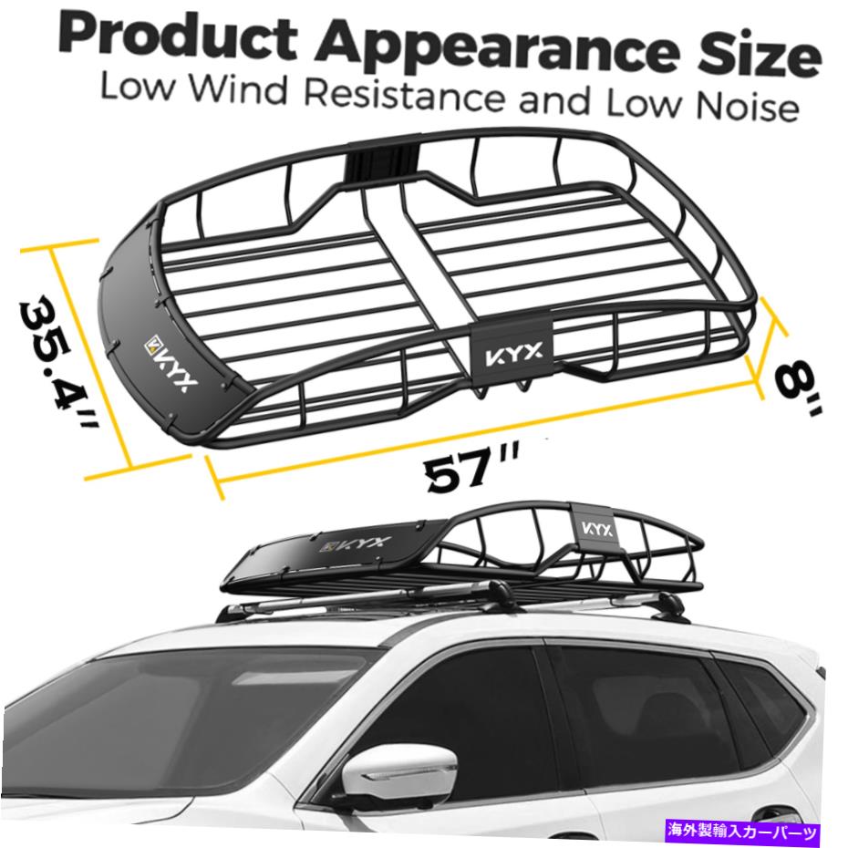 ルーフキャリア USAルーフラック貨物バスケットSUVジープトップ荷物キャリアホルダーフォールドユニバーサル USA Roof Rack Cargo Basket SUV Jeep Top Luggage Carrier Holder Folded Universal【並行輸入品】