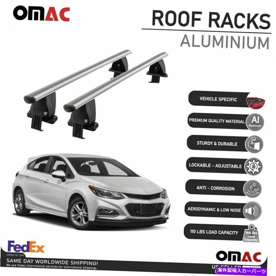 ルーフキャリア シボレークルーズハッチバック2017-2019の滑らかなルーフラッククロスキャリアレール Smooth Roof Rack Cross Bar Carrier Rail For Chevrolet Cruze Hatchback 2017-2019【並行輸入品】|Us Custom Parts Shop USDM