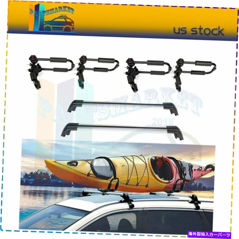 ルーフキャリア 2013-2018のトップルーフラッククロスバーパッケージ +ラックカヤック Top Roof Rack CrossBar Package + rack kayak For 2013-2018 Mitsubishi Outlander【並行輸入品】