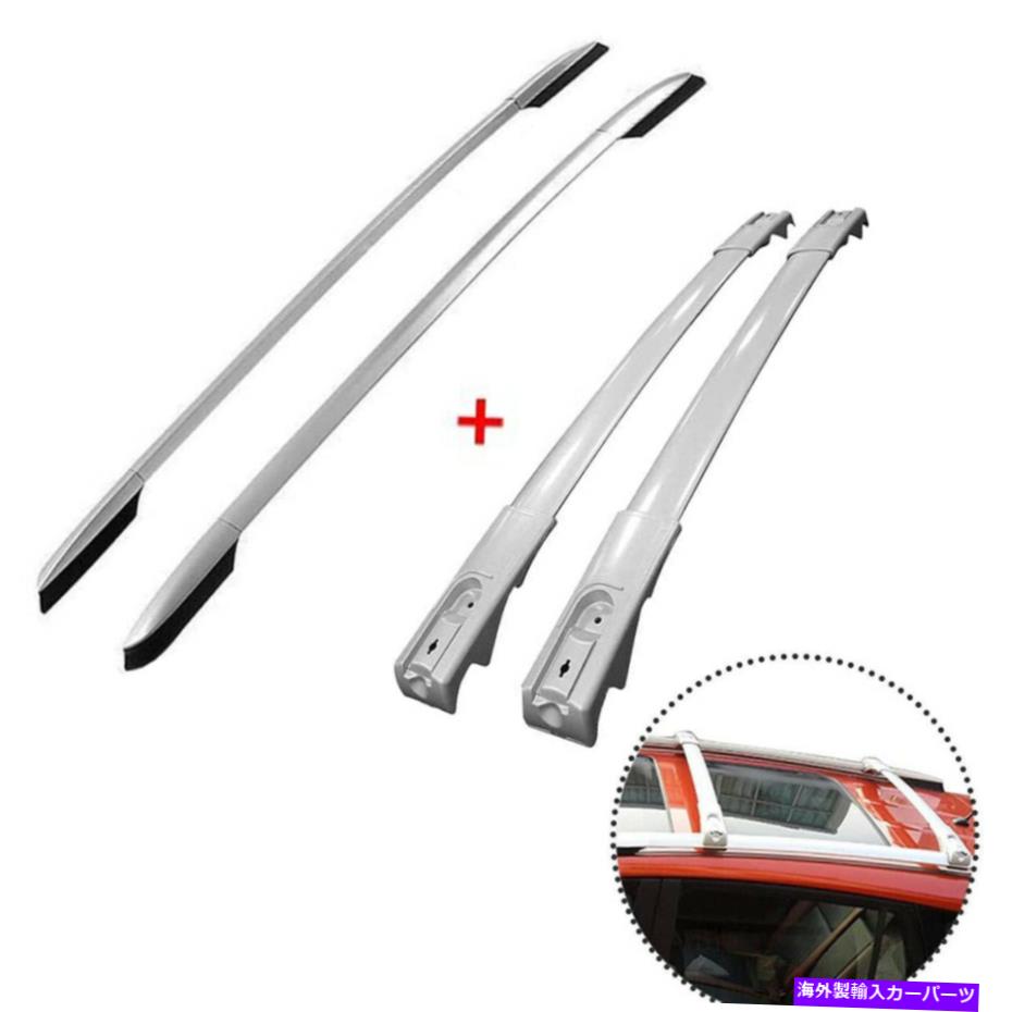 ルーフキャリア 2013-2018の4XトヨタRAV4トップルーフラッククロスバー +サイドレールアルミニウム 4x For 2013-2018 Toyota RAV4 Top Roof Rack Cross Bar + side Rail Aluminum【並行輸入品】