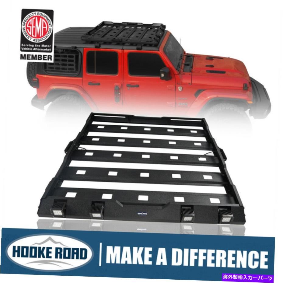 ルーフキャリア フックロードハードトップルーフラックフィット2018-2022ジープラングラーJLグラディエーターJT 4ドア Hooke Road Hard Top Roof Rack Fit 2018-2022 Jeep Wrangler JL Gladiator JT 4-Door【並行輸入品】｜Us Custom Parts Shop USDM