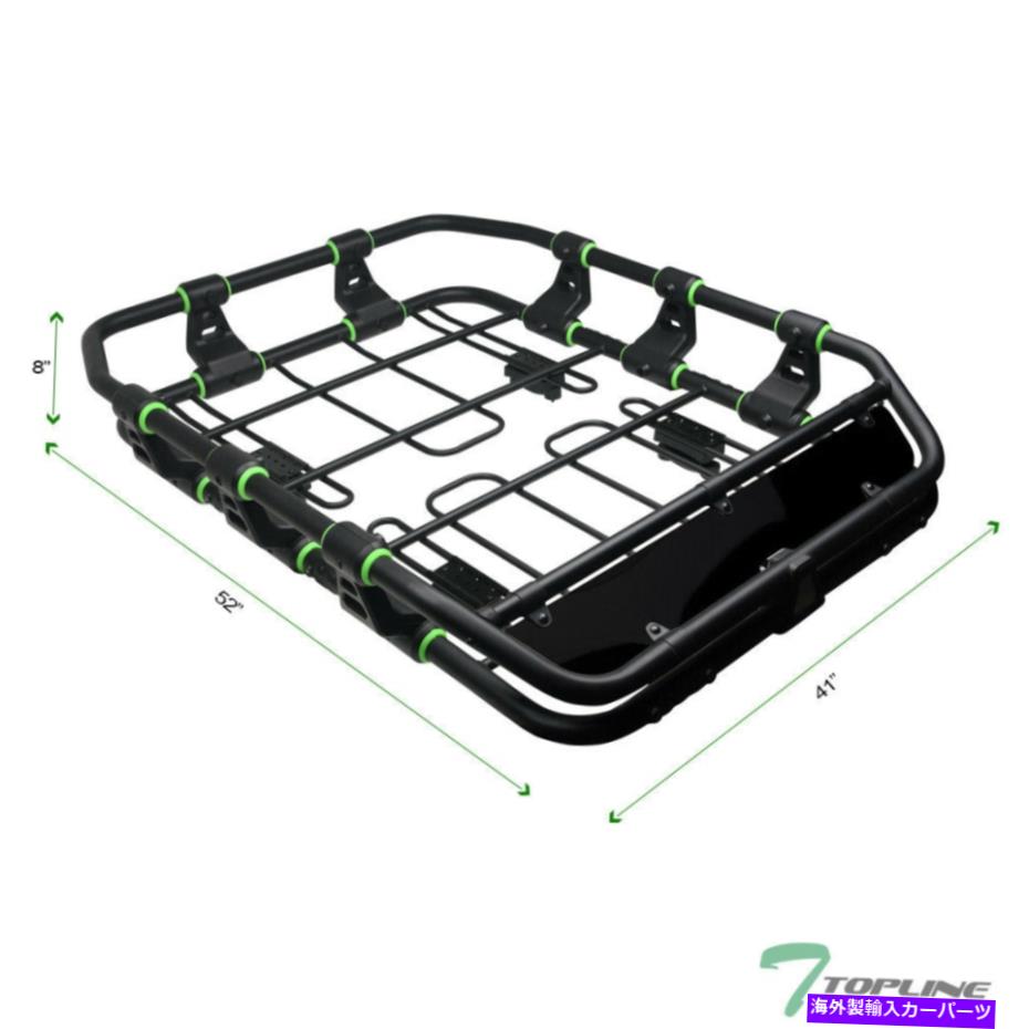 ルーフキャリア クライスラーモジュラーHDルーフラックバスケットストレージ+風のフェアリング-matte blkのトップライン Topline For Chrysler Modular HD Roof Rack Basket Storage+Wind Fairing -Matte Blk【並行輸入品】