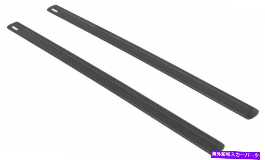 ルーフキャリア Thule Wingbar Evo 118ブラックロードバー＃711220空力クロスバー-47 \