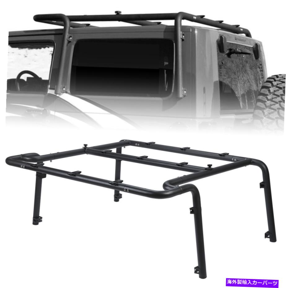 ルーフキャリア 2007-2010のバスケットルーフラックキャリアトップクロスバージープラングラーJK 2ドア Basket Roof Rack Carrier Top Cross Bar For 2007-2010 Jeep Wrangler JK 2 Door【並行輸入品】