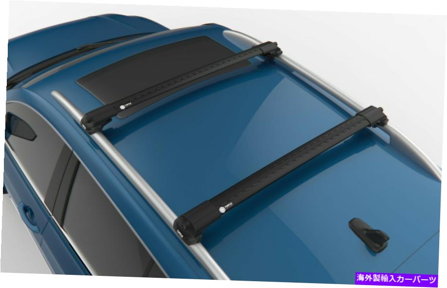 ルーフキャリア タートルブラックエアv1アウディA4オールロード用の高品質のルーフラッククロスバーB9 Turtle Black Air V1 High Quality Roof Rack Cross Bar for Audi A4 Allroad B9【並行輸入品】