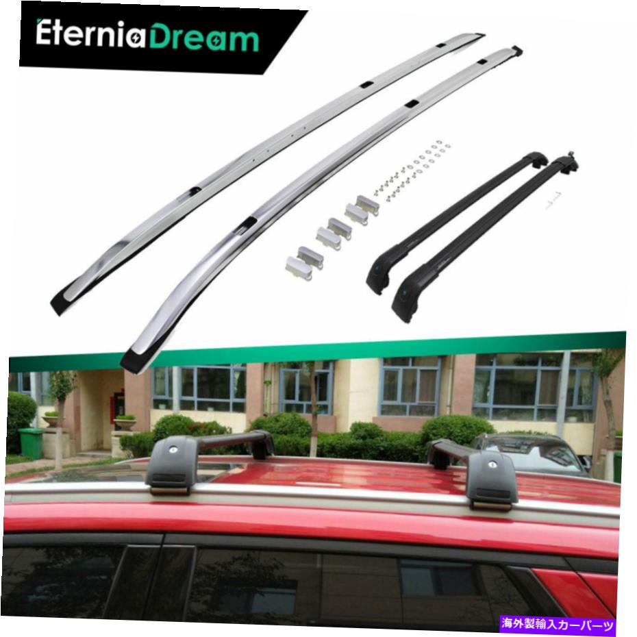 ルーフキャリア 4PCSルーフレールラッククロスバーキットACURA RDX 2019-2020ロック可能なクロスバーにフィット 4PCS Roof Rails Rack Cross Bar Kit Fit for Acura RDX 2019-2020 Lockable Crossbar【並行輸入品】